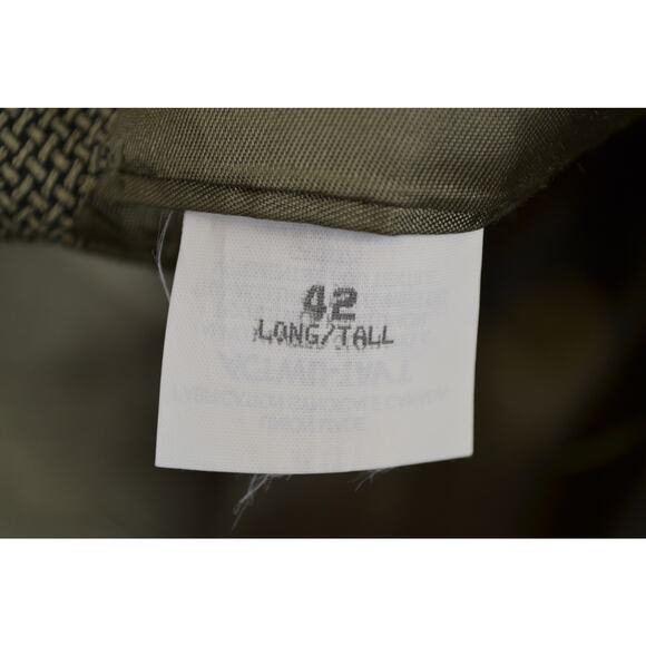 Bachrach Pure Virgin Wool Mens 42 LT 1 Pocket Lined Pattern Sport Blazer - Picture 8 of 10